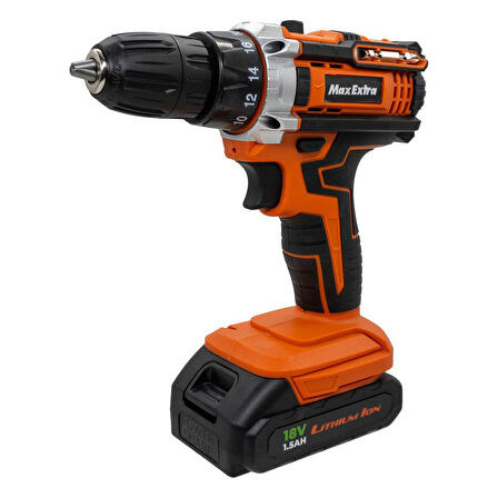 Max Extra MX1815 Çift Akülü Matkap Vidalama 18V 1.5Ah