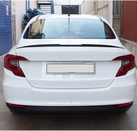 Fiat Egea İle Uyumlu Sedan Bagaj Üstü Piano Black Spoiler