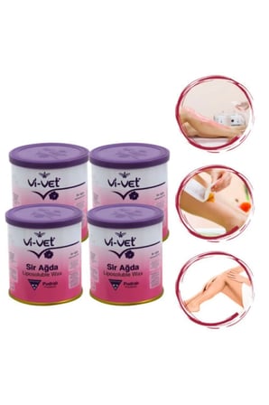 Vivet Konserve Pudralı Sir Ağda 4’lü Set