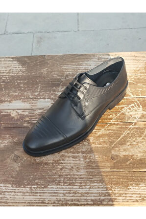 Erkek Yazlık Kundura İç Dış Hakiki Deri Poli Hafif Taban Bağlı