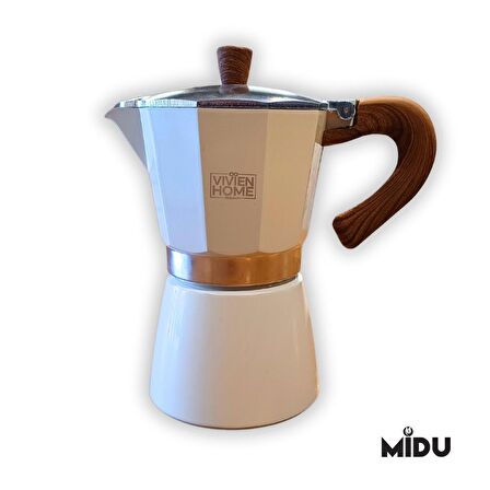 MOKA POT 6 CUP (BEYAZ)