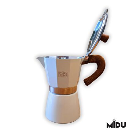 MOKA POT 6 CUP (BEYAZ)