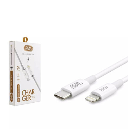 20W CL95 Subzero Type-C to Lightning Hızlı 100cm Şarj Kablosu