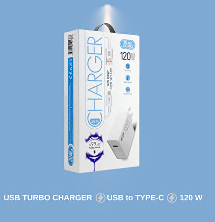 120W Subzero Turbo, Super Charger USB to Type-C