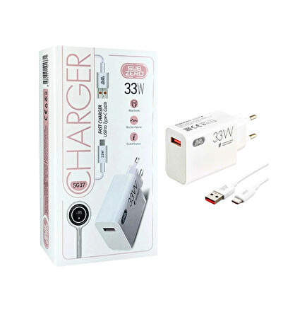 33W Subzero USB to Type-C Hızlı Şarj
