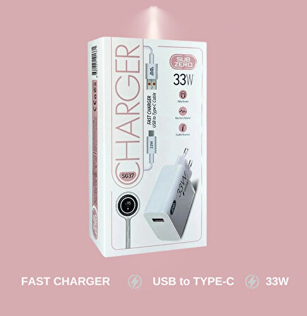 33W Subzero USB to Type-C Hızlı Şarj