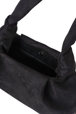 Glondy Luna Süet Zincir Askılı Omuz Çantası Siyah Günlük Çapraz Model
