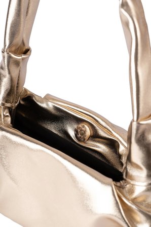 Glondy Luna Kadın Omuz Çantası Gold Suni Deri Zincir Askılı Çapraz Çanta
