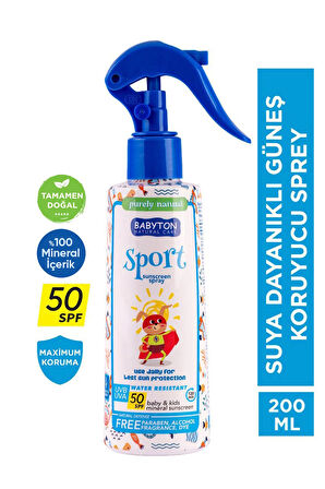 Suya Dayanıklı Güneş Sprey 50 SPF