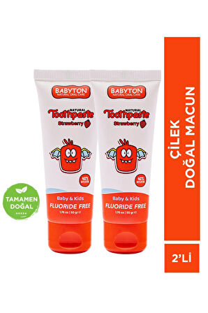 Çilek Doğal Macun 2'li Set 50 gr x2