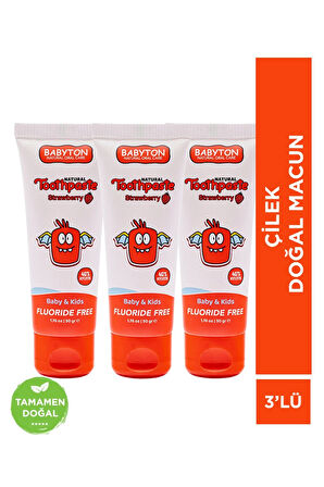 Çilek Doğal Macun 3'lü Set 50 gr x3