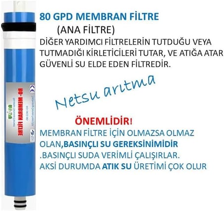 Ocean,Hyundai,Ortimax,Uğur,Thomas Uyumlu ve Tüm Kapalı Kasa su arıtma cihazı filtresi,5 li Filtre seti