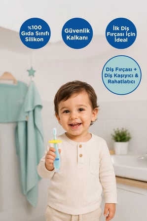 Silikon Diş Fırçası-İkili Silikon Parmak Diş Fırçası