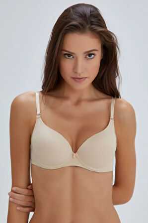 Rose Kulaklı Boş Cup Tek Balenli Sütyen Yeni Sezon