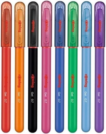 Jel Roller Kalem Seti, 0.7 mm, 8 Renk