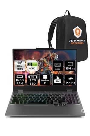 LOQ i7 13650HX 16GB 2TB SSD RTX4060/8GB 115W 144Hz 15.6" W11P Gaming Laptop & PER4 ÇANTA