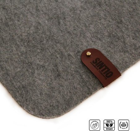 KEÇE MOUSEPAD KAYDIRMAZ TABAN İLAVELİ, Oyuncu Gamer Mouse Pad, Büyük Boy Large Ofis Tipi Mouse Ped, Fare Altlığı, Düz Masa Koruyucu Klavye Altı Mousepad (Açıkgri, 40x90)