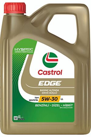 Castrol Edge 5W-30 LL 4 Litre Motor Yağı (Üretim Yılı: 2024) YENİ ETİKET