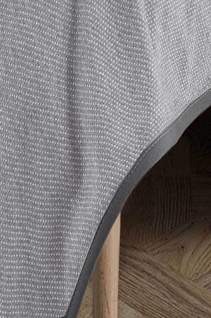 Tek Kişilik Klimalı Dört Mevsim Açık Gri Pike Yatak Örtüsü 160*230 cm