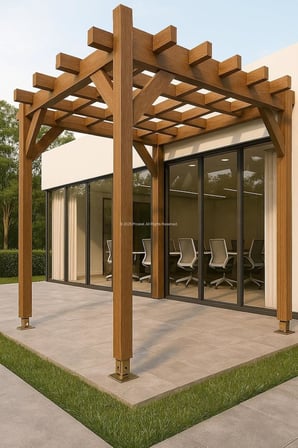 Metal Pergule Ayağı, 7‑12 cm Ayarlanabilir, M14 Civatalı, Tablalı, Bahçe, Kamelya, Tente Ayağı, Dayanıklı Galvanizli Pergola Ayak (2 Adet)