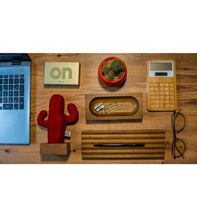 Kayigo Woody Üçlü Ofis Seti Açık Kahverengi 11368737