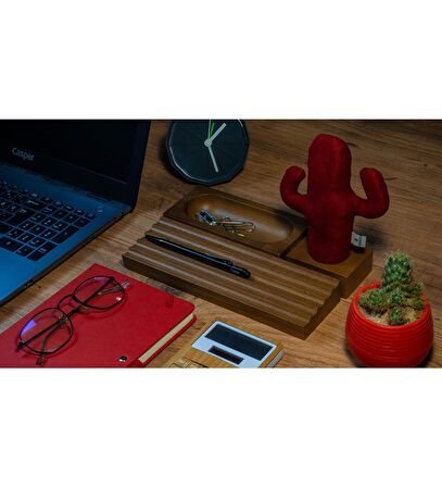 Kayigo Woody Üçlü Ofis Seti Açık Kahverengi 11368737