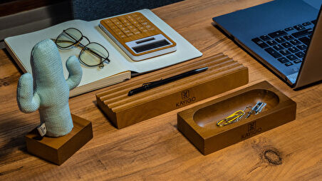 KAYIGO Woody Üçlü Ofis Seti Açık Kahverengi