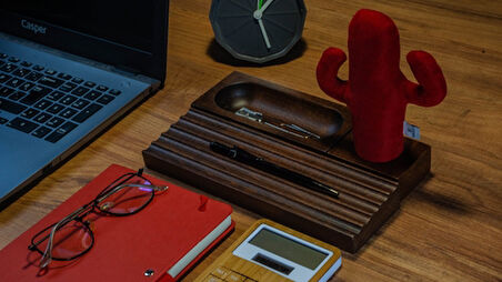 KAYIGO Woody Üçlü Ofis Seti Koyu Kahverengi