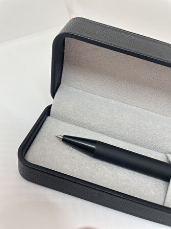 Elegance Series Tourch Deri Kutulu Siyah Tükenmez Kalem