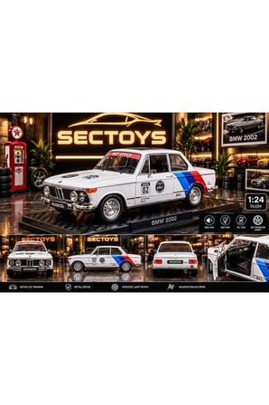 1:24 BMW 2002 Ti Diecast Model Araba Açılan Kapılar BMW Klasik Nostaljik Model Araba