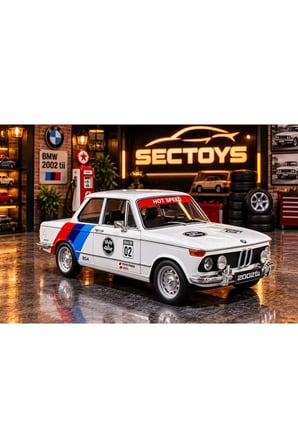1:24 BMW 2002 Ti Diecast Model Araba Açılan Kapılar BMW Klasik Nostaljik Model Araba