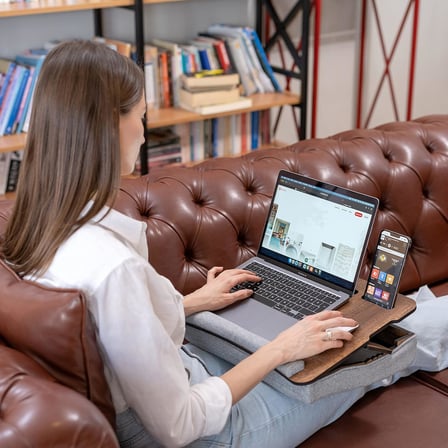 Vigo Wood - LS031 Minderli Eğim Ayarlanabilir Laptop Sehpası