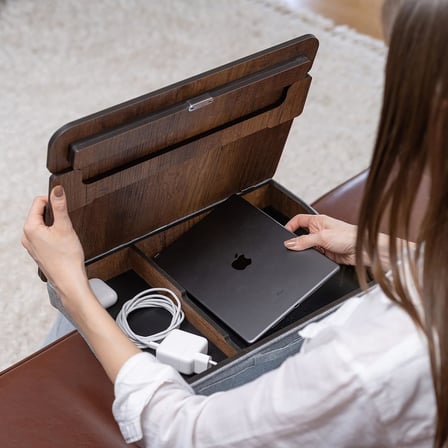 Vigo Wood - LS031 Minderli Eğim Ayarlanabilir Laptop Sehpası