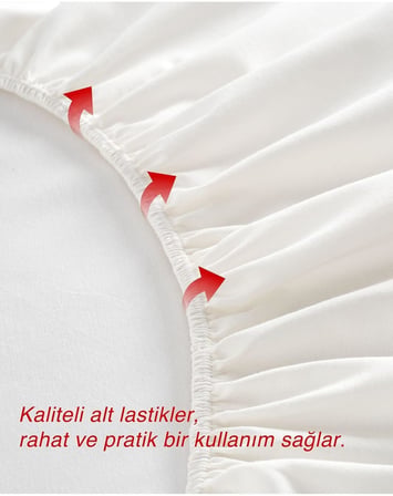 Krem Renkli%100 Pamuklu Penye Kumaşından Tek/çift Kişilik Lastikli Çarşaf (7 FARKLI EBAT) Krem Çift Kişilik 120 x 200