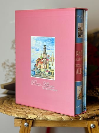 Rabsev RS022 Fotoğraf Albümü 10x15cm 200 Fotoğraf Kapasiteli Yaz Esintisi Desenli Kutulu Albüm