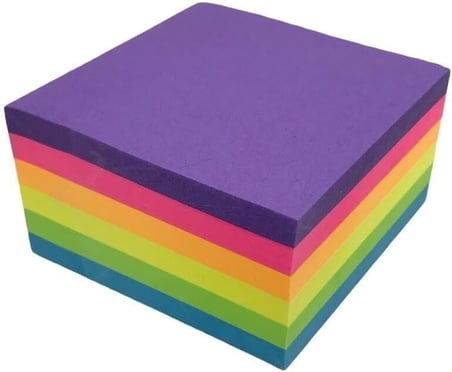 KRAF Yapışkanlı Not Kağıdı, 76x76mm, 6 Renk, 400 Sayfa