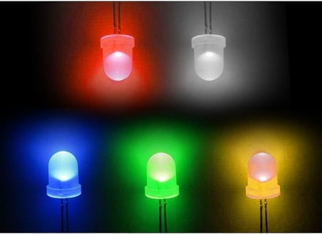 100 Adet 5mm Led Seti 5 Renk Elektronik Işık Kaynağı Lamba Gösterge Uyarı Sinyali