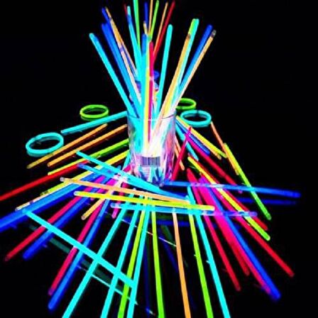 Glow Stick - Fosforlu Çubuk 100 Parça