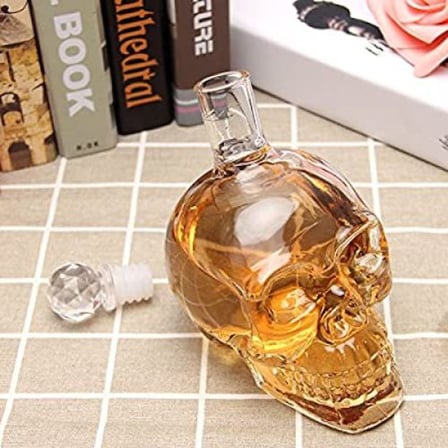 Crystal Head Kuru Kafa Cam Şişe 350 Ml