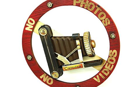 No Photo No Video Dekoratif Levha