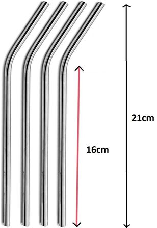 Paslanmaz Çelik Pipet Seti 5 Parça