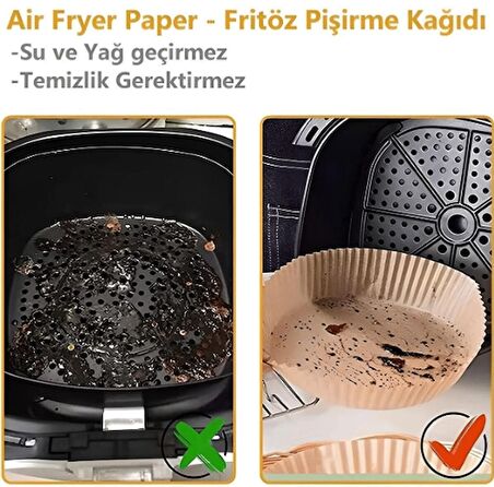 Fritöz Pişirme Kağıdı 50 Adet