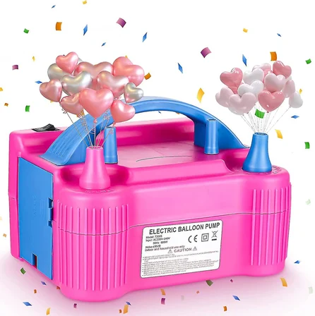 S'82 Elektrikli Balon Şişirme Makinesi Parti Süsleme Malzemeleri 600W Çok Renkli