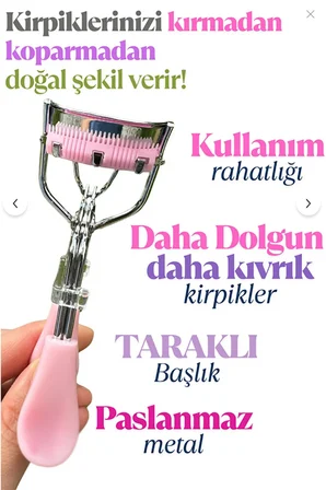 Doğal Kıvrım Sağlayan Premium Kirpik Kıvırıcı