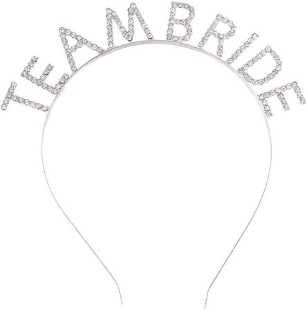 Gümüş Kaplama Kristal Taşlı Team Bride Taç
