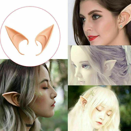 S'82 Lateks Elf Kulağı Taba Rengi 1 Çift