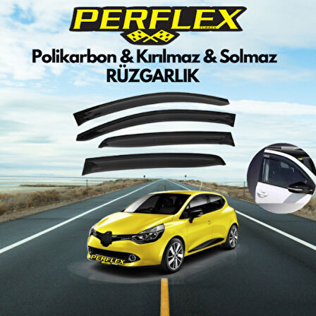 Perflex Polikarbon Kırılmaz Rüzgarlık V2 Mugen Renault Clio 4 2013-2019