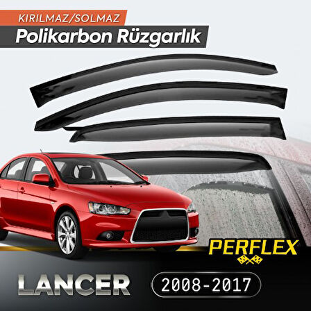 Mitsubishi Lancer 2008-2017 Cam Rüzgarlığı V2 Düz