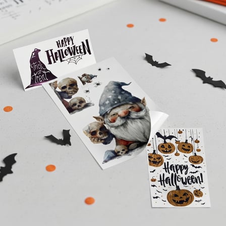Halloween Temalı Duvar Stickerı - 3 Farklı Model - Cadılar Bayramı Dekoru - 57x24 cm