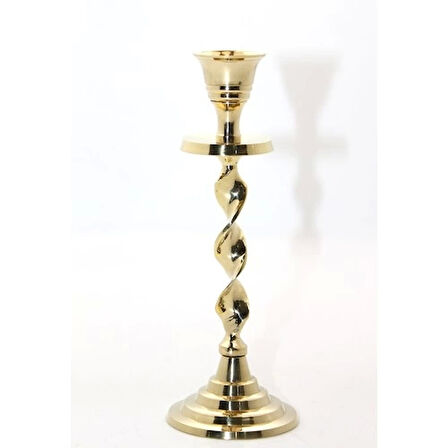 Tekli Pirinç Şamdan Model 2